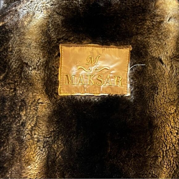 Maksar Faux Fur hooded sleeveless vest ladies medium plush teddy layering piece - Picture 8 of 12